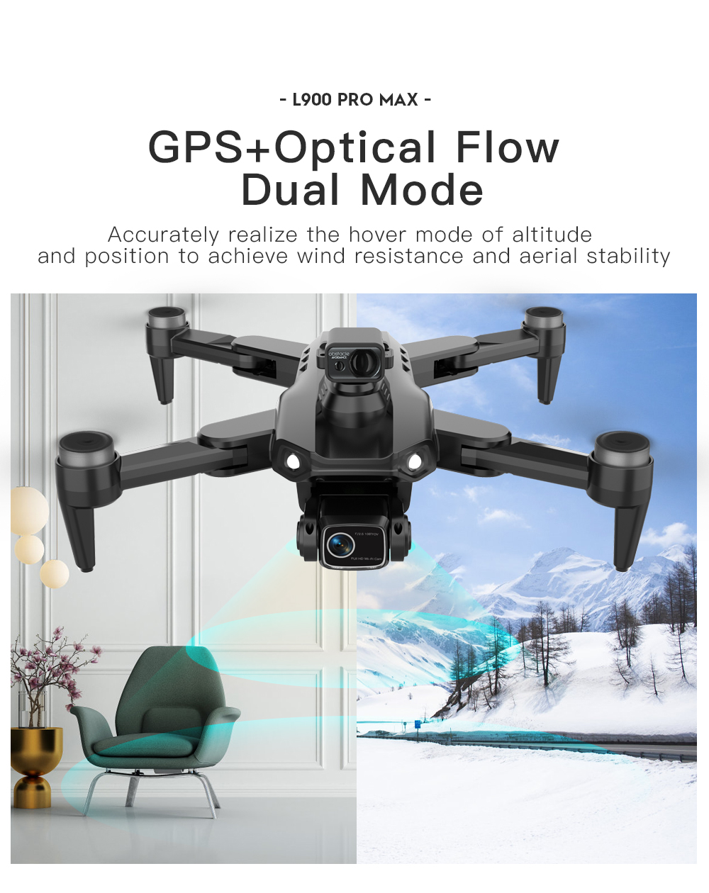 LYZRC L900 PRO MAX 레이저 장애물 회피  - Drone Gimbal 2 Axis 리뷰 및 가격